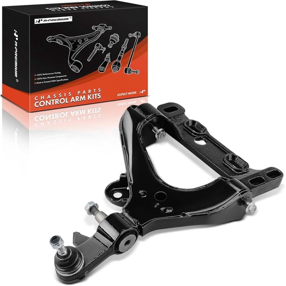 A-Premium Front Right Lower Control Arm, with Ball Joint & Bushing, Compatible with Chevrolet Trailblazer 2008-2009, GMC Envoy 2008-2009, Isuzu Ascender 2008, Saab 9-7x 2008-2009, Replace # K621315