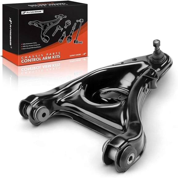 A-Premium Front Right Lower Control Arm, with Ball Joint & Bushing, Compatible with Ford Crown Victoria, Country Squire, LTD, LTD Crown Victoria & Lincoln Town Car, Continental, Mark VI & Mercury