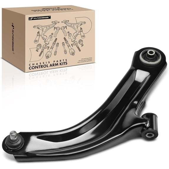 A-Premium Front Right Lower Control Arm with Ball Joint Compatible with Nissan Micra 2005 2006 2007 1.4L