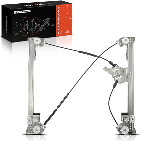 A-Premium Front Right Passenger Side Electric Power Window Regulator Without Motor Compatible with Ford F-150 F150 2004 2005 2006 2007 2008, Extended Cab Pickup