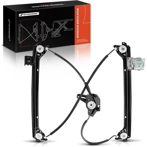 A-Premium Front Right Passenger Side Electric Power Window Regulator Without Motor Compatible with Tesla Model X 2016-2023