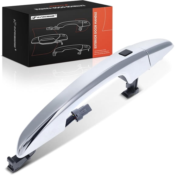 A-Premium Front Right Passenger Side Exterior Door Handle Compatible with Hyundai Sonata 2015 2016 2017 2018 2019, Chrome, Replace# 82662C1030, 82661C1110