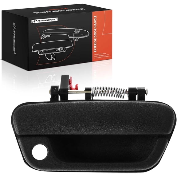 A-Premium Front Right Passenger Side Exterior Door Handle with Keyhole Compatible with Chevrolet Spark 2012-2015 Spark EV 2014-2016 Beat 2018-2020 Matiz 2011-2015 Textured Black Replace# 95964944