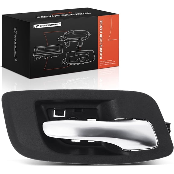 A-Premium Front Right Passenger Side Interior Door Handle Compatible with Dodge Charger 2011-2014 & Chrysler 300 2011-2020, Black Housing with Silver Lever, Replace# 1TF56DX9AD