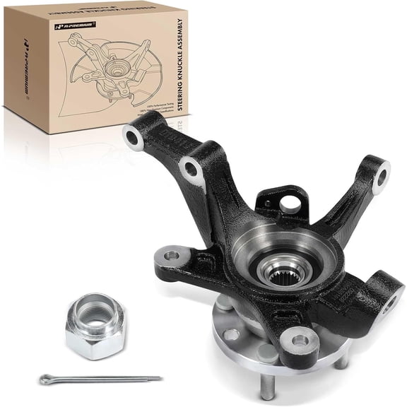 A-Premium Front Right Steering Knuckle & Wheel Bearing Hub Assembly Compatible with Chevrolet Aveo 2004-2011, Aveo5 2007-2011 & Pontiac G3 2009-2010, Passenger Side