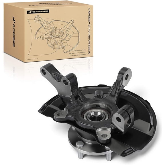 A-Premium Front Right Steering Knuckle & Wheel Bearing Hub Assembly Compatible with Mitsubishi Outlander 2007-2018, Outlander Sport 2011-2017, Passenger Side
