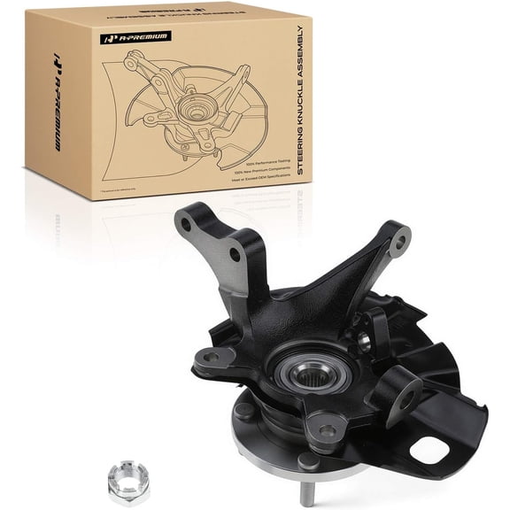 A-Premium Front Right Steering Knuckle & Wheel Bearing Hub Assembly Compatible with Hyundai Elantra 2001-2006, 2.0L, Passenger Side
