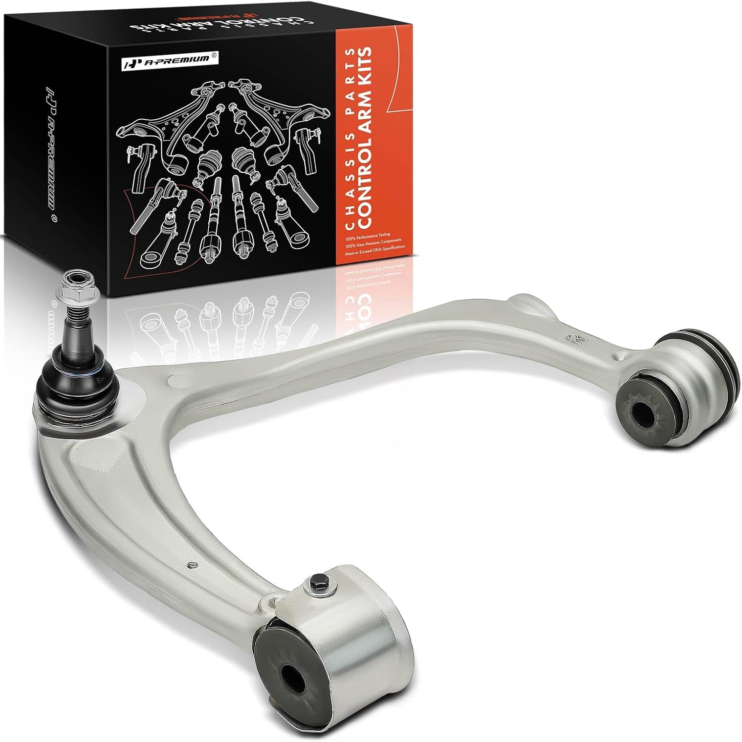 A-Premium Front Right Upper Control Arm, with Ball Joint & Bushing, Compatible with Chevy & GMC & Cadillac - 2019-2023 - Silverado 1500, Tahoe, Suburban & Sierra 1500, Yukon (XL) & Escalade (ESV)