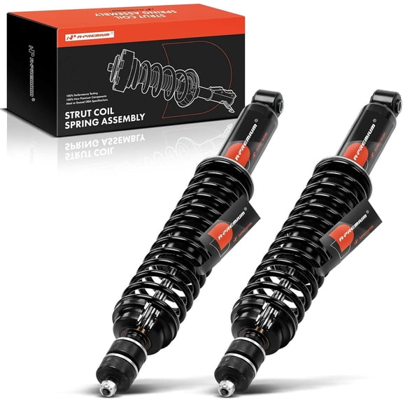 A-Premium Front Shock Absorber Conversion Kit Compatible with Ford Expedition 1997-2002 & Lincoln Navigator 1998-2002, 4WD, 2-PC Set