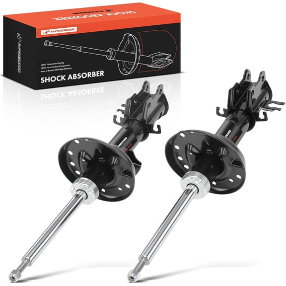 A-Premium Front Shock Absorber Strut Compatible with Fiat 500L 2014 2015 2016, 2-PC Set