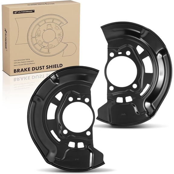 A-Premium Front Side Brake Dust Shield Compatible with Select Toyota and Scion Models - RAV4 2007-2018, Corolla iM 2017-2018, Prius V 2012-2017, tC 2011-2016, Mirai 2016-2020, iM 2016, 2-PC Set
