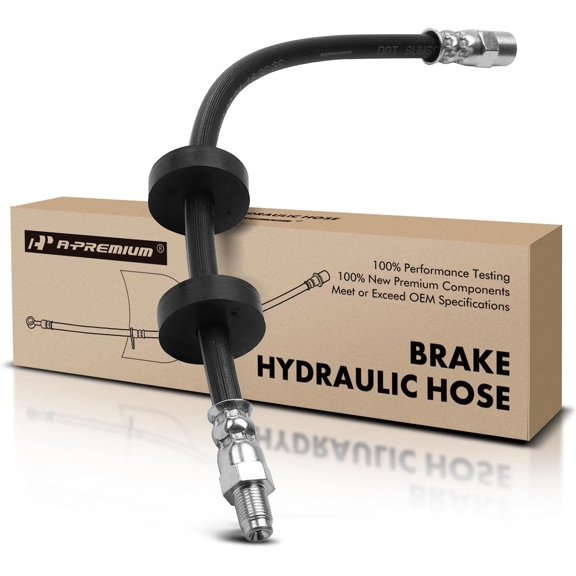 A-Premium Front Side Brake Hydraulic Hose Compatible with Audi, Volkswagen and Volvo Models - 80, 90, 100, 4000, 100/80/90/4000/5000 Quattro, Coupe, Fox, Atlantic, For Jetta, Cabriolet, Caribe