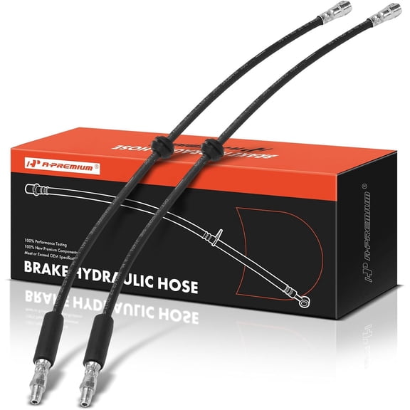 A-Premium Front Side Brake Hydraulic Hose Compatible with Select Mercedes-Benz Models - C350, GL320, GL350, GL450, GL550, R320, R350, R500, R63 AMG, ML320, ML350, ML450 - Replace# SL6063 (Pack of 2)