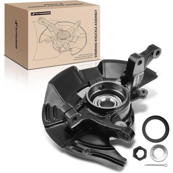 A-Premium Front Steering Knuckle & Wheel Bearing Hub Assembly Compatible with Kia Optima 2011 L4 2.0L, Right Passenger Side, Replace # 517162T010, 517562T950, 517503K000