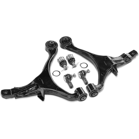 A-Premium Front Suspension Kit Control Arm Ball Joint Tie Rod End Compatible with Honda CR-V 2002 2003 2004 2005 2006 6-PC Set