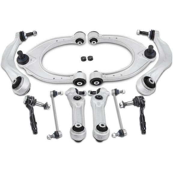 A-Premium Front Suspension Kit Control Arm Ball Joint Tie Rod End Sway Bar Link Compatible with BMW 528i, 535d, 535i, 550i, 640i, 640i Gran Coupe, 650i, 650i Gran Coupe, ActiveHybrid 5 10-PC Set