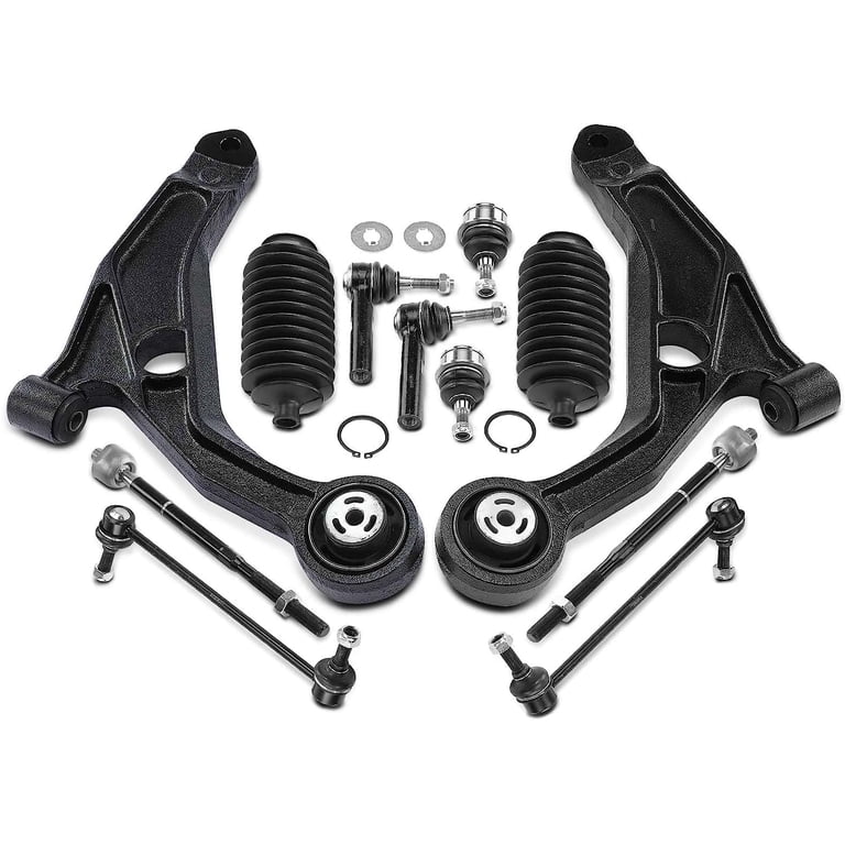 6 Pc Front Lower Control Arms Ball Joints Sway Bar End Link for