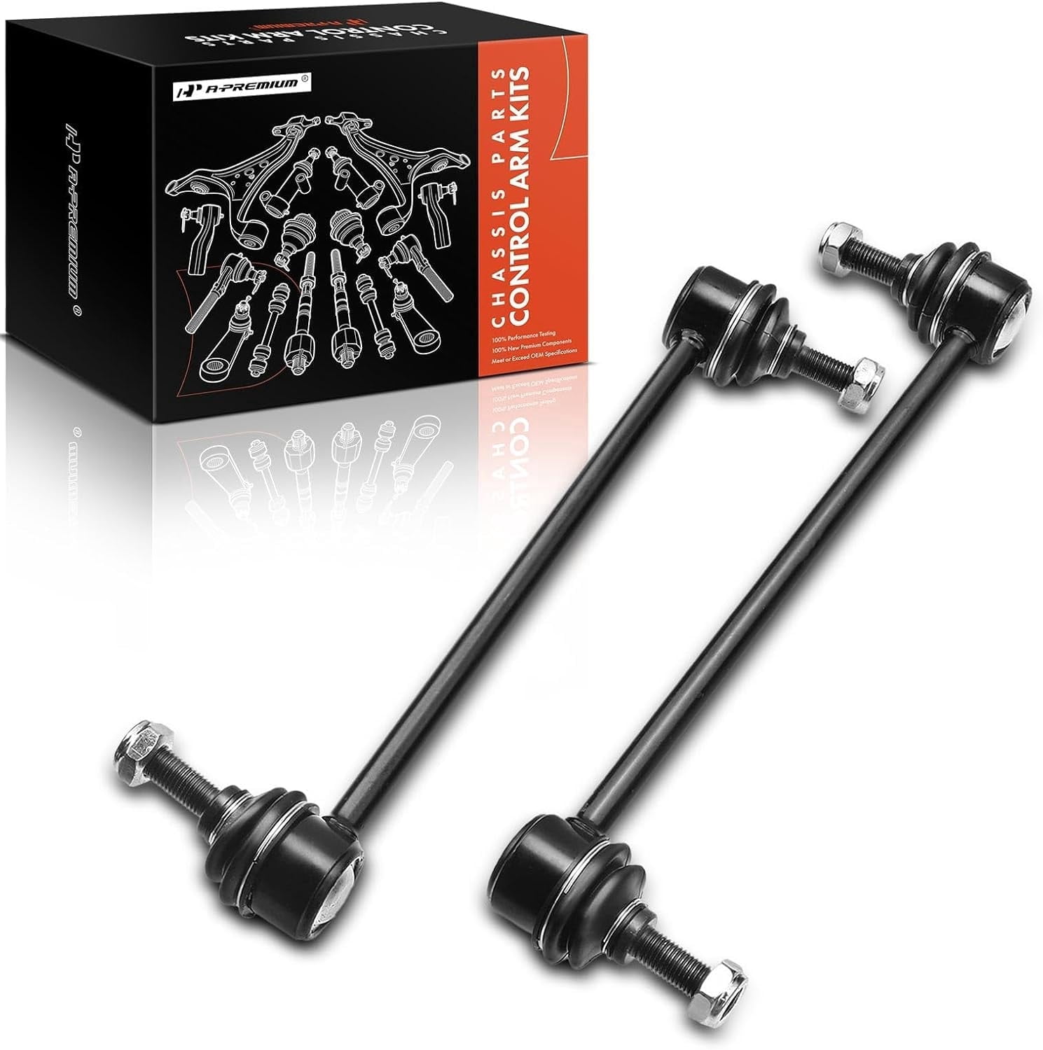 A-Premium Front Sway Bar Link Compatible with Ford Focus 2000-2011 Replace# 5S4Z5K484AA, YS4Z5K484AA 2-PC Set