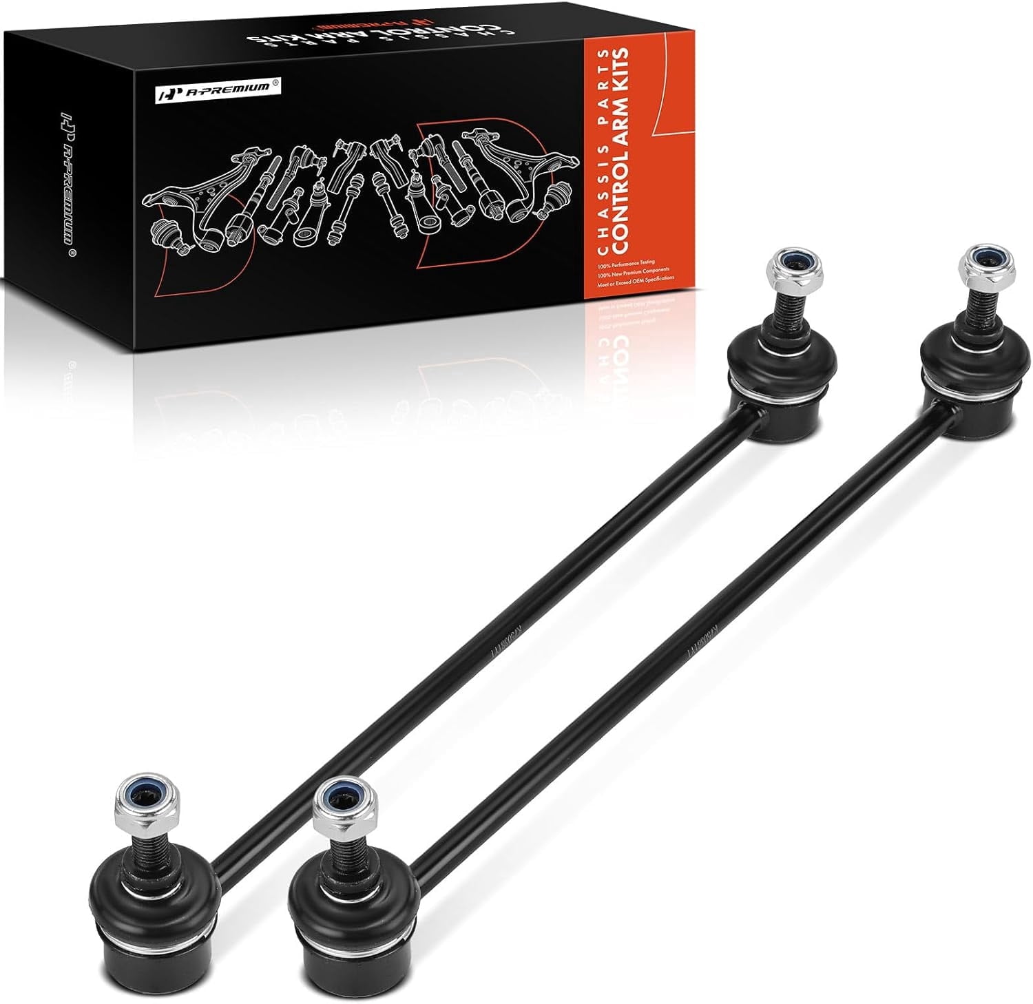 A-Premium Front Sway Bar Link Kit Stabilizer Link Compatible with Honda Fit 2009-2014, Insight 2010-2014, CR-Z 2011-2016