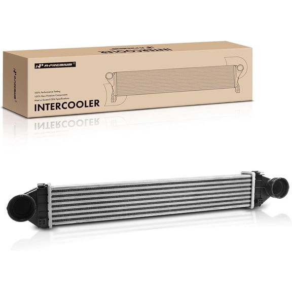 A-Premium Turbocharger Intercooler Compatible with Mercedes-Benz W245 B200 2006-2011 L4 2.0L Turbocharged, with Automatic CVT Transmission, Charge Air Cooler