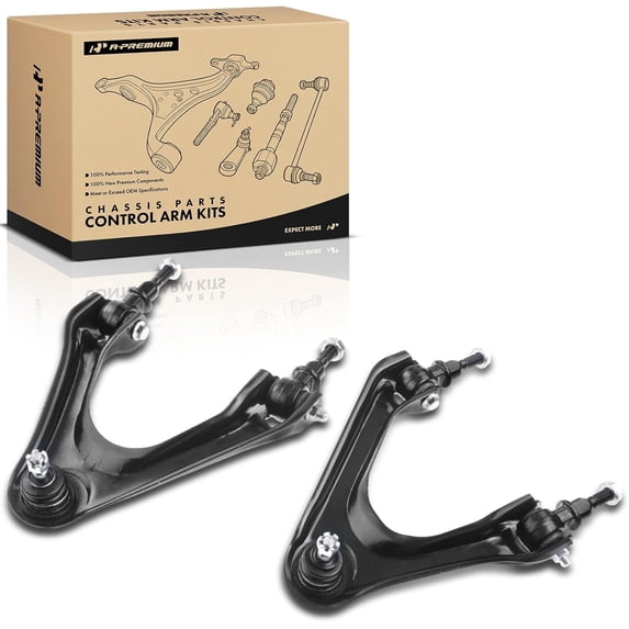 A-Premium Front Upper Control Arm with Ball Joint & Bushing Compatible with Honda Accord 1994-1997 Odyssey 1995-1998 Acura CL Isuzu Oasis 2-PC Set