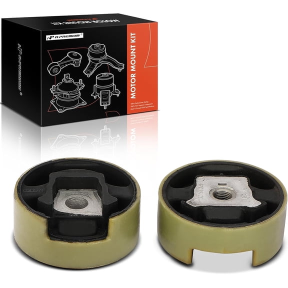 A-Premium Front Upper and Lower Engine Motor Mount Kit Compatible with Volkswagen Jetta 2005-2013, Passat 2006-2010, Golf, Tiguan, Touareg, Eos, GTI, R32, Rabbit & Audi A3, A3 Quattro, 2-PC Set