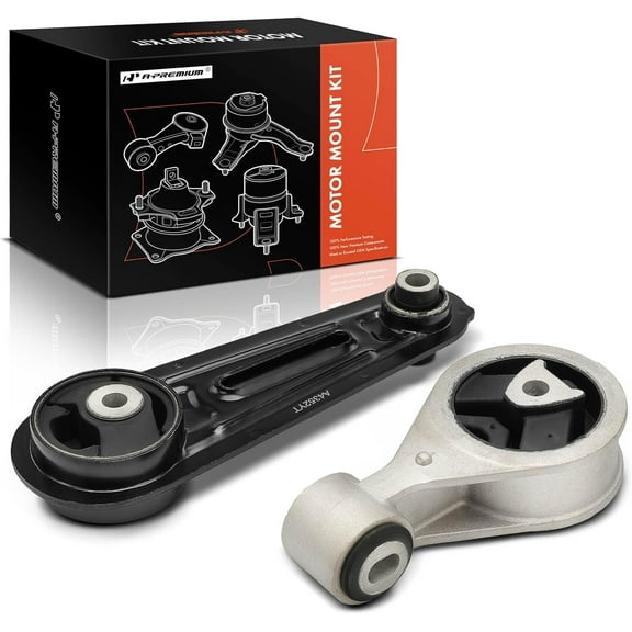A-Premium Front Upper and Lower Engine Torque Strut Mount Kit Compatible with Nissan Rogue 2008-2013, Rogue Select 2014-2015, Sentra 2007-2012, 2.5L, 2-PC Set, Replace# 11350ET80A, 11360JD00A