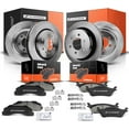 thumbnail image 1 of A-Premium Front Vented & Rear Solid Disc Brake Rotors + Ceramic Pads Kit Compatible with Select Ford Models - For F-150 2012 2013 2014 2015 2016 2017 2018 2019 2020, 12-PC Set, 1 of 8