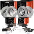 thumbnail image 1 of A-Premium Front Vented and Rear Solid Disc Brake Rotors and Ceramic Pads Kit Compatible with Select Volkswagen, Audi Models - Passat 2002-2004, A6 2000-2001, 12-PC Set, 1 of 9