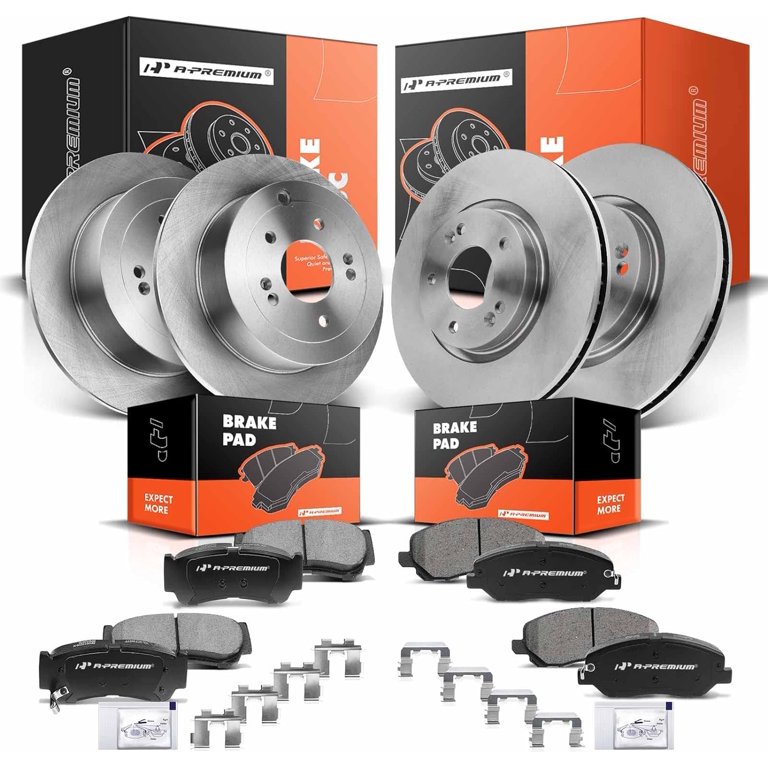 Disc Brake Rotor Ceramic Pad Drum Front Rear Kit (7Pc) For 2007-2008 Disc Brake Rotor Ceramic Pad Drum Front Rear Kit (7Pc) For 2007-2008