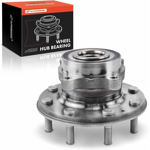 A-Premium Front Wheel Bearing and Hub Assembly with 8-Lug Compatible with Chevy Silverado 3500HD 2020-2023 & GMC Sierra 3500HD 2020-2023, with 4WD & Dual Rear Wheel