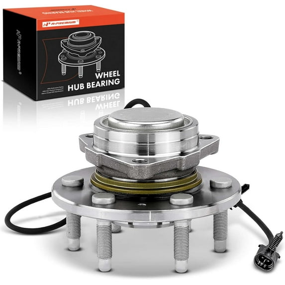 A-Premium Front Wheel Bearing and Hub Assembly Compatible with Chevy Silverado 1500 2005-2006, Silverado 1500 Classic 2007 & GMC Sierra 1500 2005-2006, Sierra 1500 Classic 2007, w/ABS 6-Lug RWD