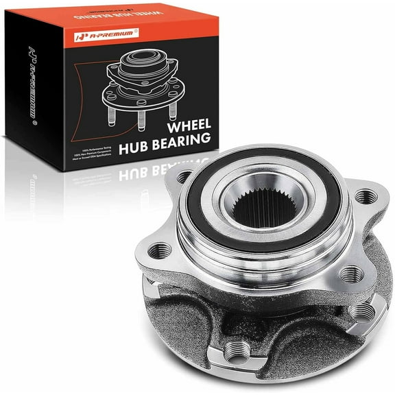 A-Premium Front Wheel Bearings and Hub Assembly Compatible with Audi A6 2006-2011, A6 Quattro 2004-2011, R8 2008-2015, S8 2007-2009, Replace # 4D0407613E