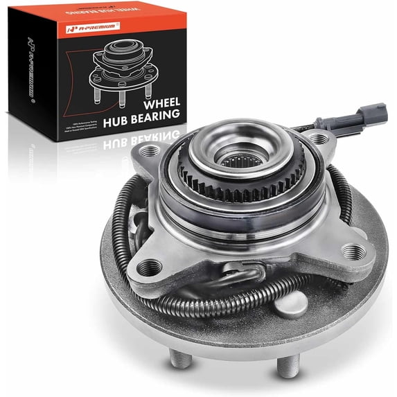 A-Premium Front Wheel Bearings and Hub Assembly Compatible with Ford F-150 Raptor 2017 2018 20019 2020, w/ABS 6-Lug, Replace # 515188