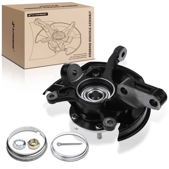 A-Premium Front Wheel Hub Bearing & Steering Knuckle Assembly Compatible with Toyota Camry 1997-2001 with 14 inch Wheels Left Side