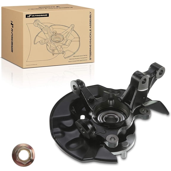A-Premium Front Left Steering Knuckle & Wheel Bearing Hub Assembly Compatible with Toyota Corolla 2003-2008, L4 1.8L Engine Only, Sedan, Driver Side, Replaces 4321219015 9052179002
