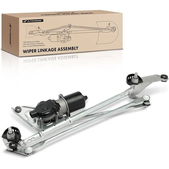 A-Premium Front Windshield Wiper Motor and Linkage Assembly Compatible with Subaru Vehicles - Impreza 2004 2005 2006 2007 - Replace# 86511FE030, 86521FE090