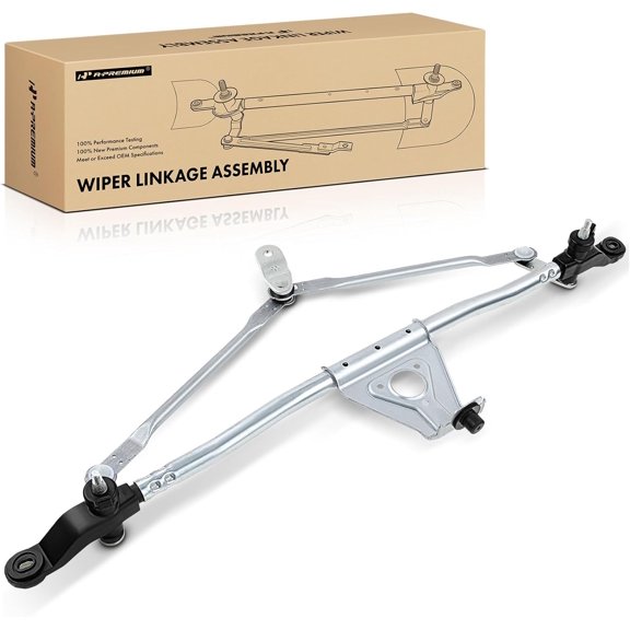 A-Premium Front Windshield Wiper Transmission Linkage Assembly Compatible with Jeep Vehicles - Wrangler 2007-2016, Without Wiper Motor - Replace# 55077859AC
