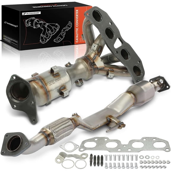 A-Premium Front and Rear 2-PC Exhaust Manifold Catalytic Converter Kit Direct-Fit Compatible with Nissan Altima 2007-2012 2.5L, EPA Compliant