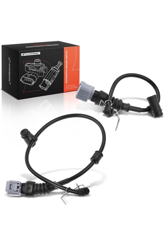 Front and Rear Disc Brake Pad Wear Sensors Compatible with Lexus LS430 2001-2006, V8 4.3L, 2-PC Set