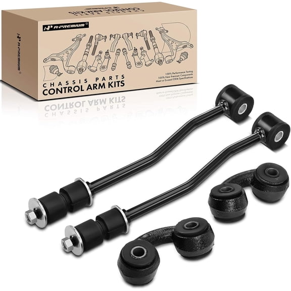 A-Premium Set of 4, Front & Rear Sway Bar Links Kit Stabilizer Bar Links Compatible with Ford F-150 1989-1996, F-250 1989, F-350 1989-1997, Bronco 1989-1996