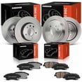 thumbnail image 1 of A-Premium Front and Rear Vented Disc Brake Rotors + Ceramic Pads Kit Compatible with Select Cadillac Models - ATS 2013-2015, 12-PC Set, 1 of 5