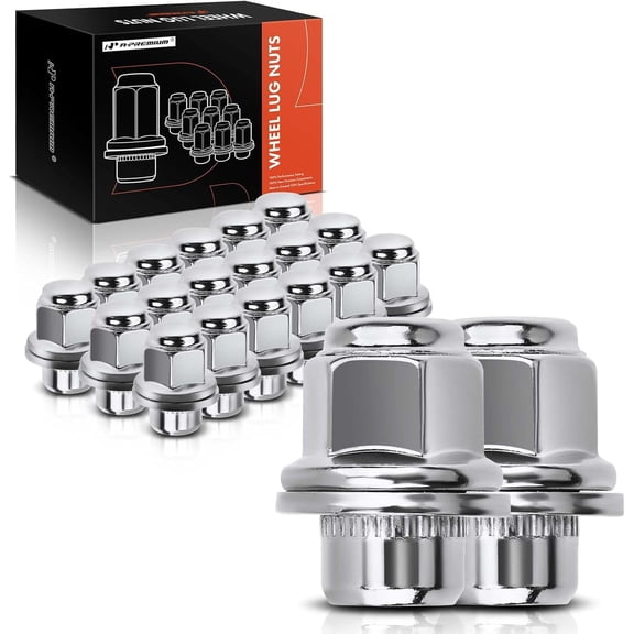 A-Premium Front and Rear Wheel Lug Nuts Compatible with Toyota Camry 2002-2021 RAV4 Corolla 2014-2021 Tacoma Highlander Lexus RX350 ES300h 20-PC Set