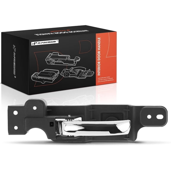 A-Premium Front or Rear Left Driver Side Interior Door Handle Compatible with 2008-2014 Dodge Challenger, Chrome, Replace# 1MV571DVAA