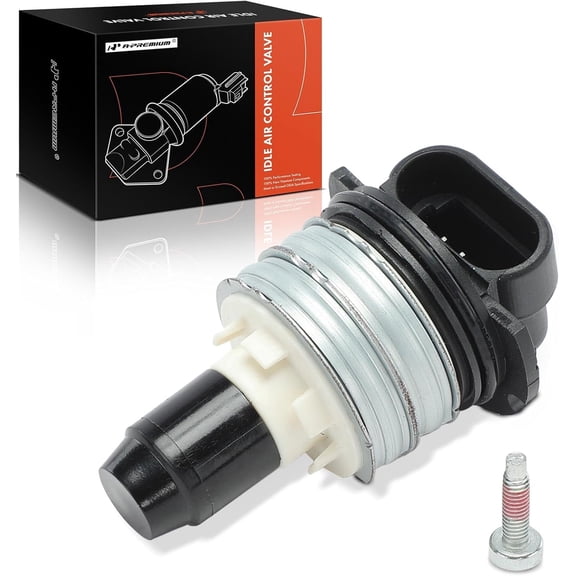 A-Premium Fuel Injection Idle Air Control Valve Compatible with Chevrolet Malibu 2004-2005, Cavalier 2002-2005, Classic 2004-2005 & Oldsmobile Alero 2002-2004 & Pontiac Grand Am, Sunfire & Saturn Ion