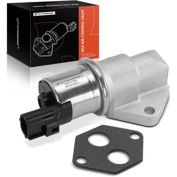A-Premium Fuel Injection Idle Air Control Valve Compatible with Ford Escape 2001-2004, Focus 2000-2004 & Mazda Tribute 2001-2004 & Mercury Cougar 2001-2002, 2.0L 2.5L, Replace# YF0920660A, YF0920660B