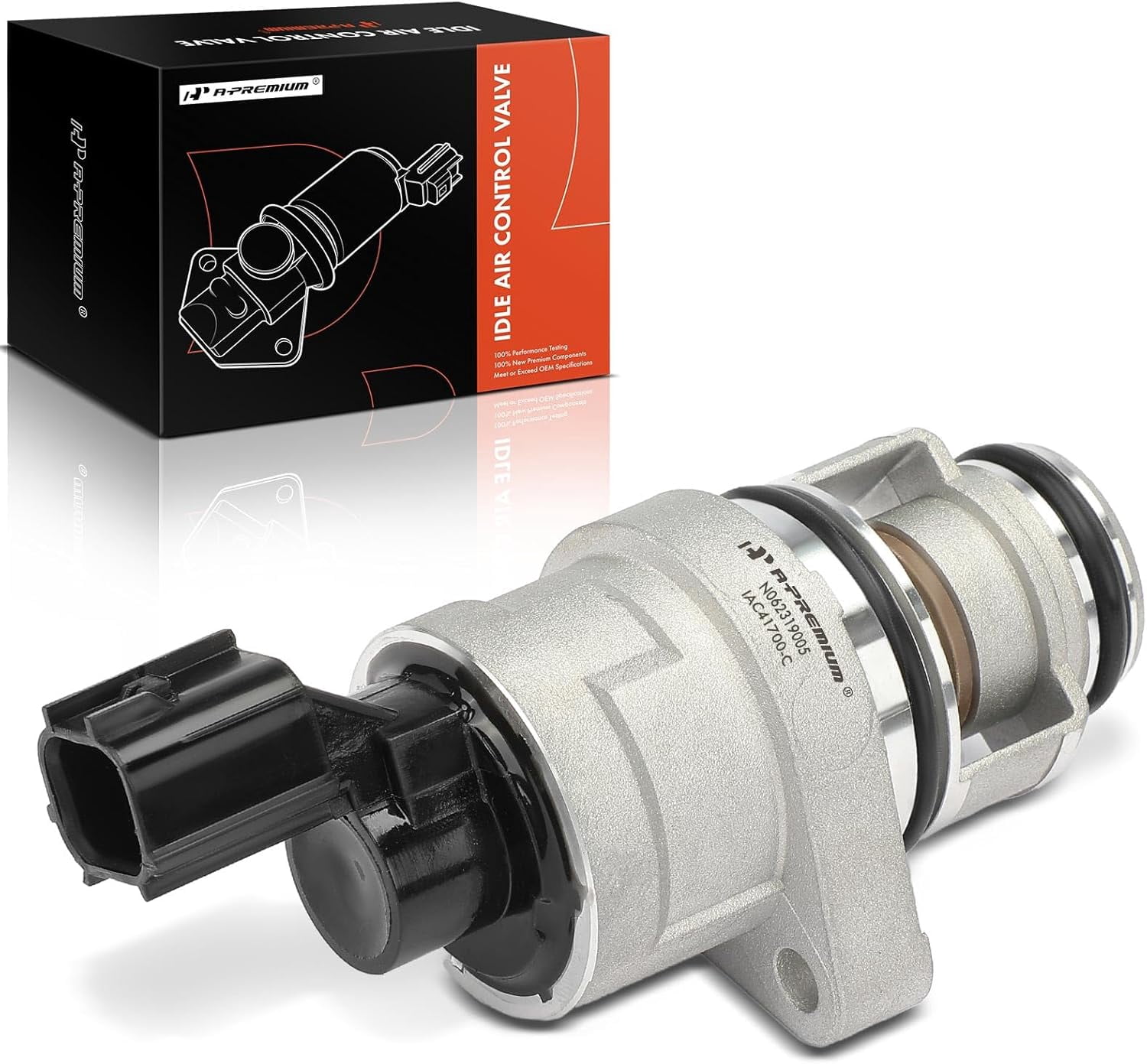 A-Premium Fuel Injection Idle Air Control Valve Compatible with Jeep Liberty, TJ, Wrangler & Dodge Caravan, Grand Caravan, Intrepid, Stratus & Chrysler 300M, Cirrus, Concorde, Intrepid, Pacifica