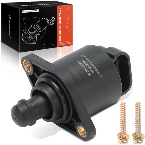 A-Premium Fuel Injection Idle Air Control Valve Compatible with Volkswagen Pointer 2000-2009 - 1.8L 2.0L, Replaces# 026906247