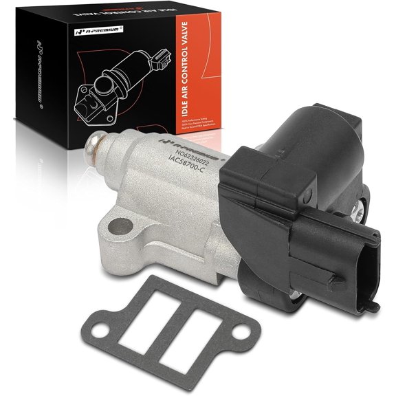 A-Premium Fuel Injection Idle Air Control Valve IAC - 4Cyl 1.6L - Compatible With Hyundai Accent and Kia Rio, Rio5 2006-2011 - Auxiliary Air Valve