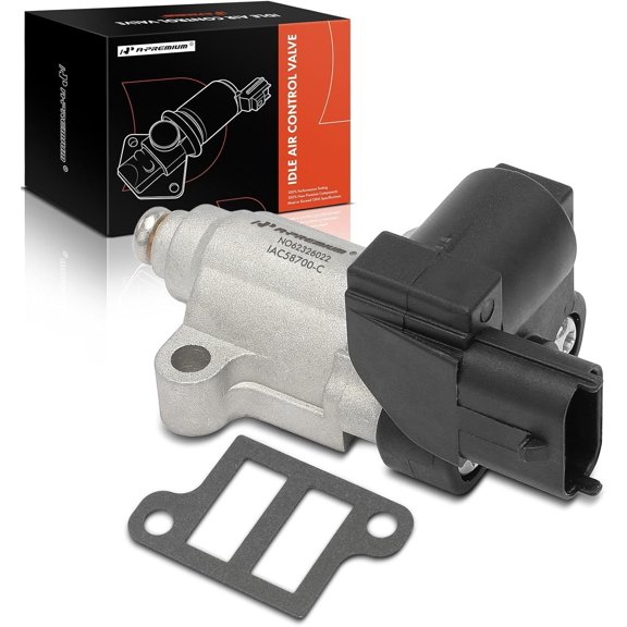 A-Premium Fuel Injection Idle Air Control Valve IAC - 4Cyl 1.6L - Compatible With Hyundai Accent and Kia Rio, Rio5 2006-2011 - Auxiliary Air Valve